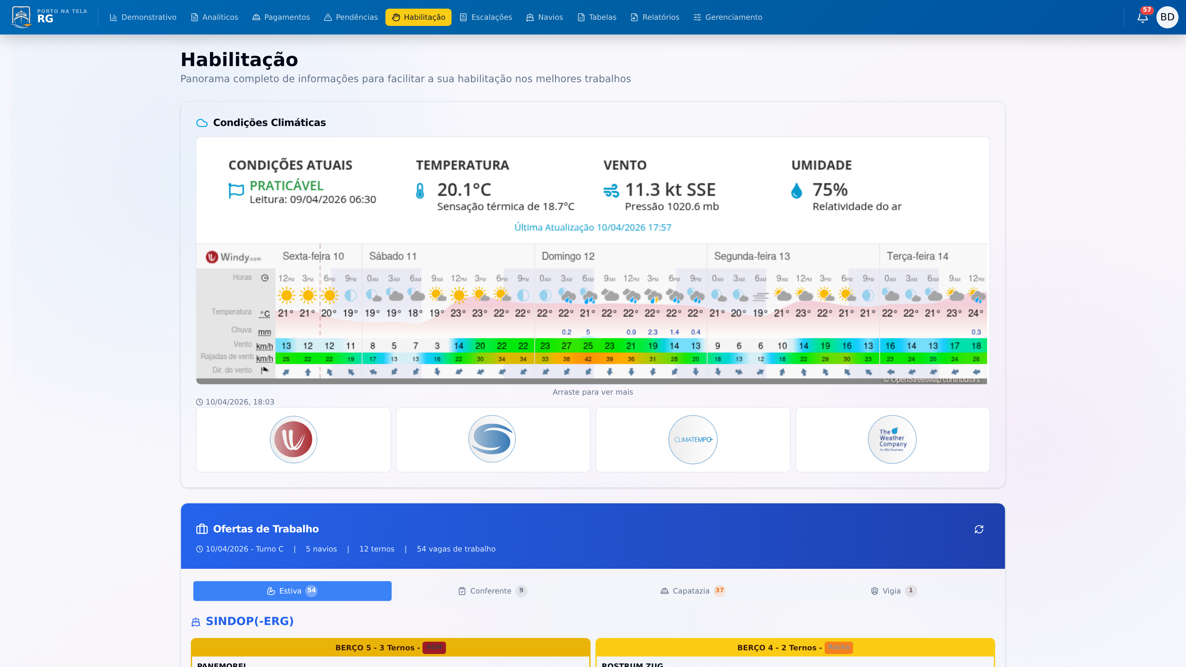 Screenshot: Página de Habilitação Extremamente Completa e Eficaz